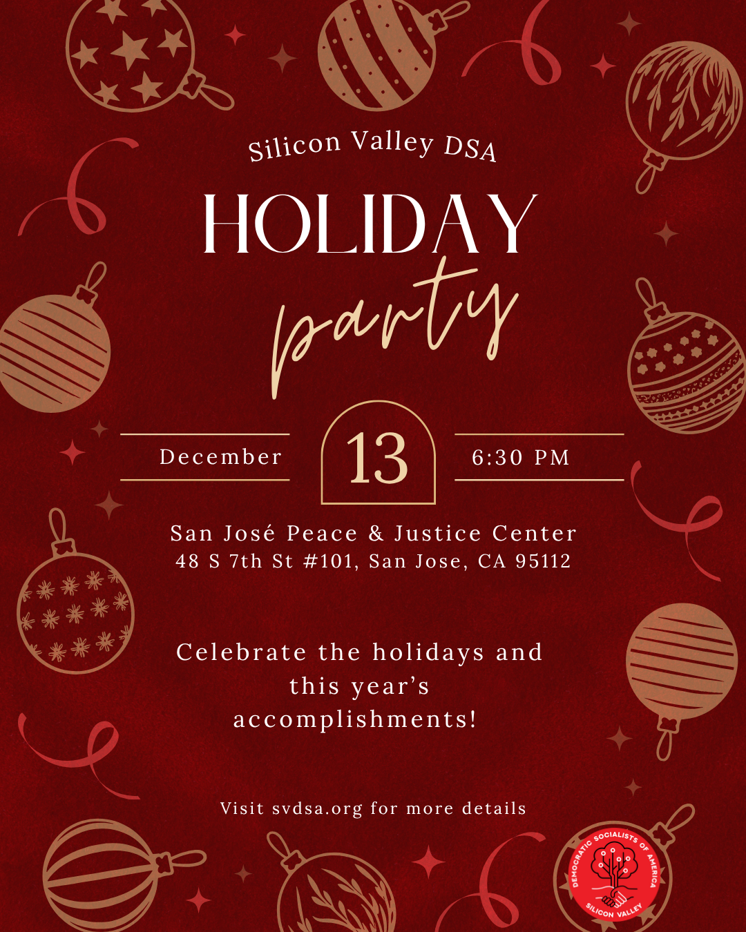 Holiday party invitation