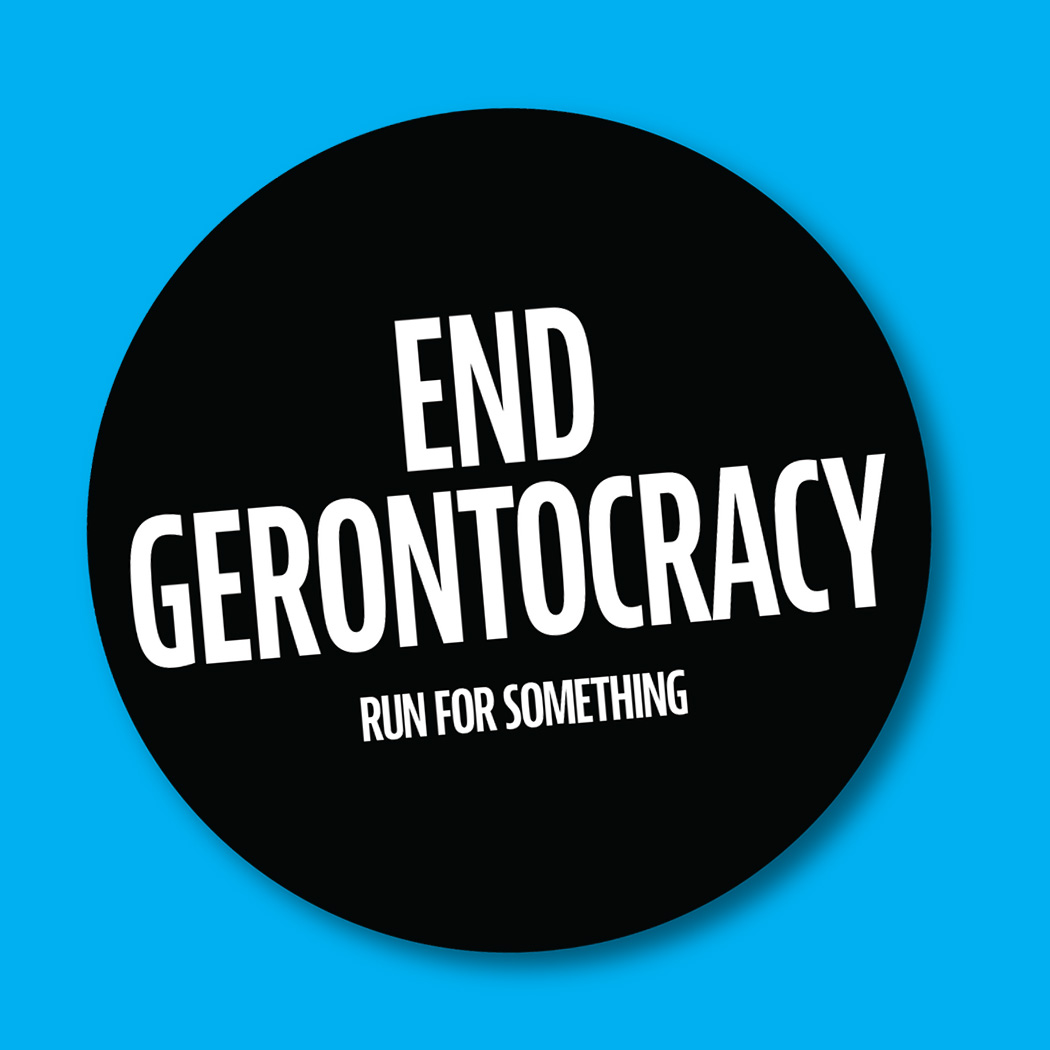 End Gerontocracy Sticker