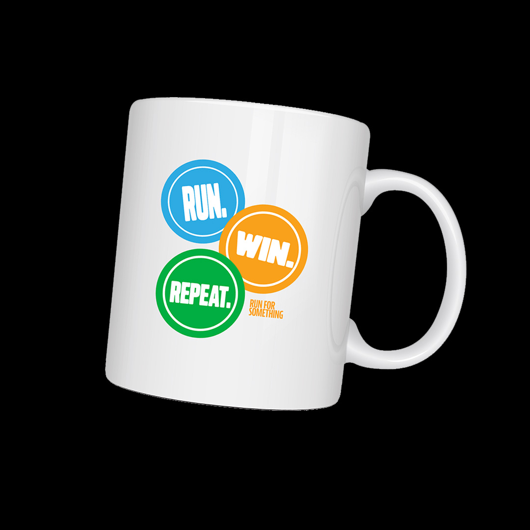 Run. Win. Repeat. Mug