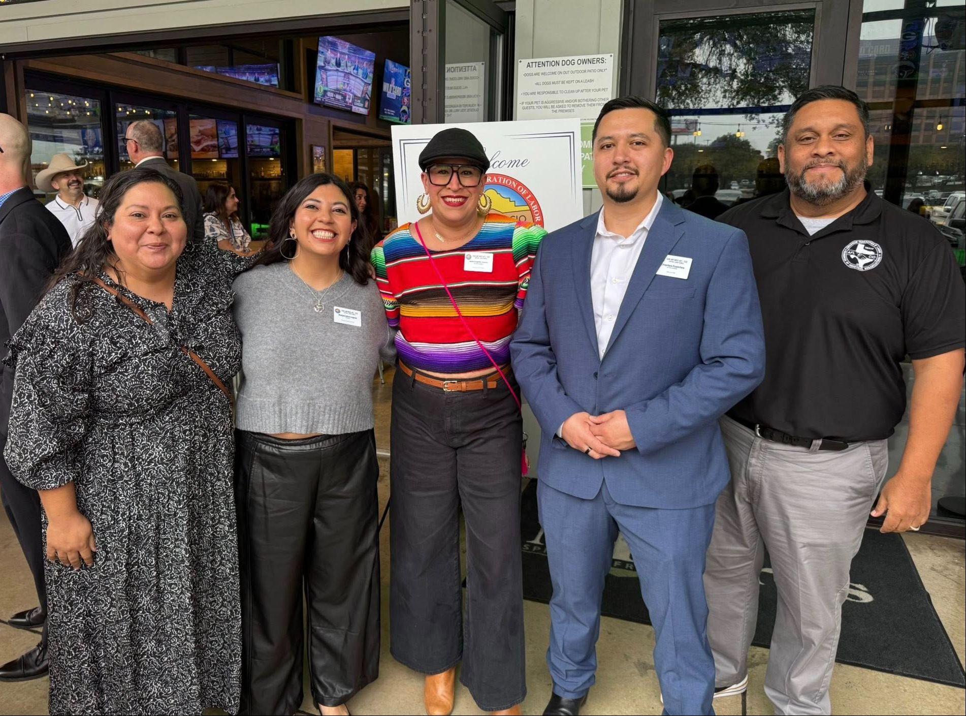 A photo of San Antonio labor leaders who gathered to celebrate the newly elected executive board of the San Antonio AFL-CIO.