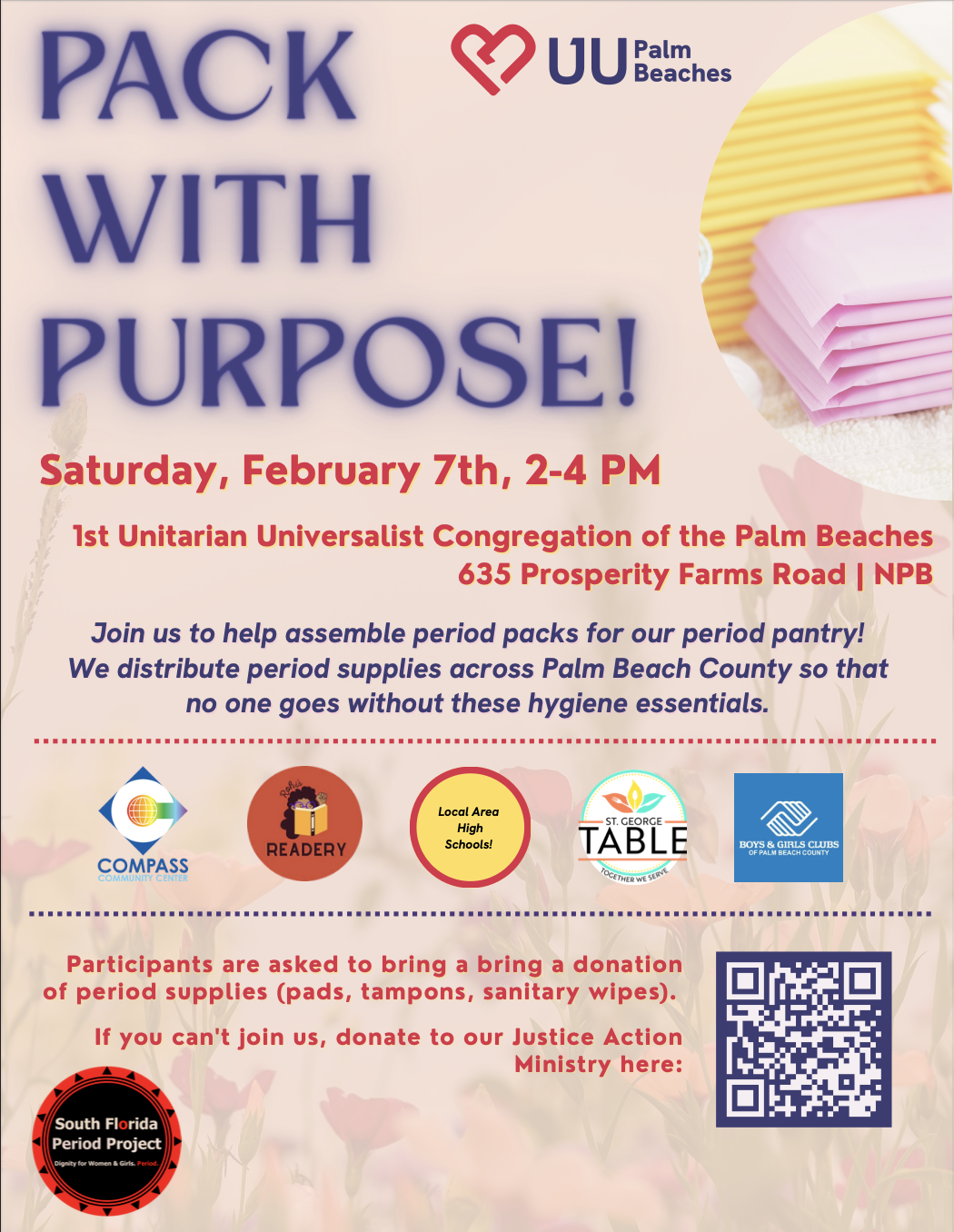 Pack with Purpose w/South Florida Period Project Pack with Purpose w/South Florida Period Project