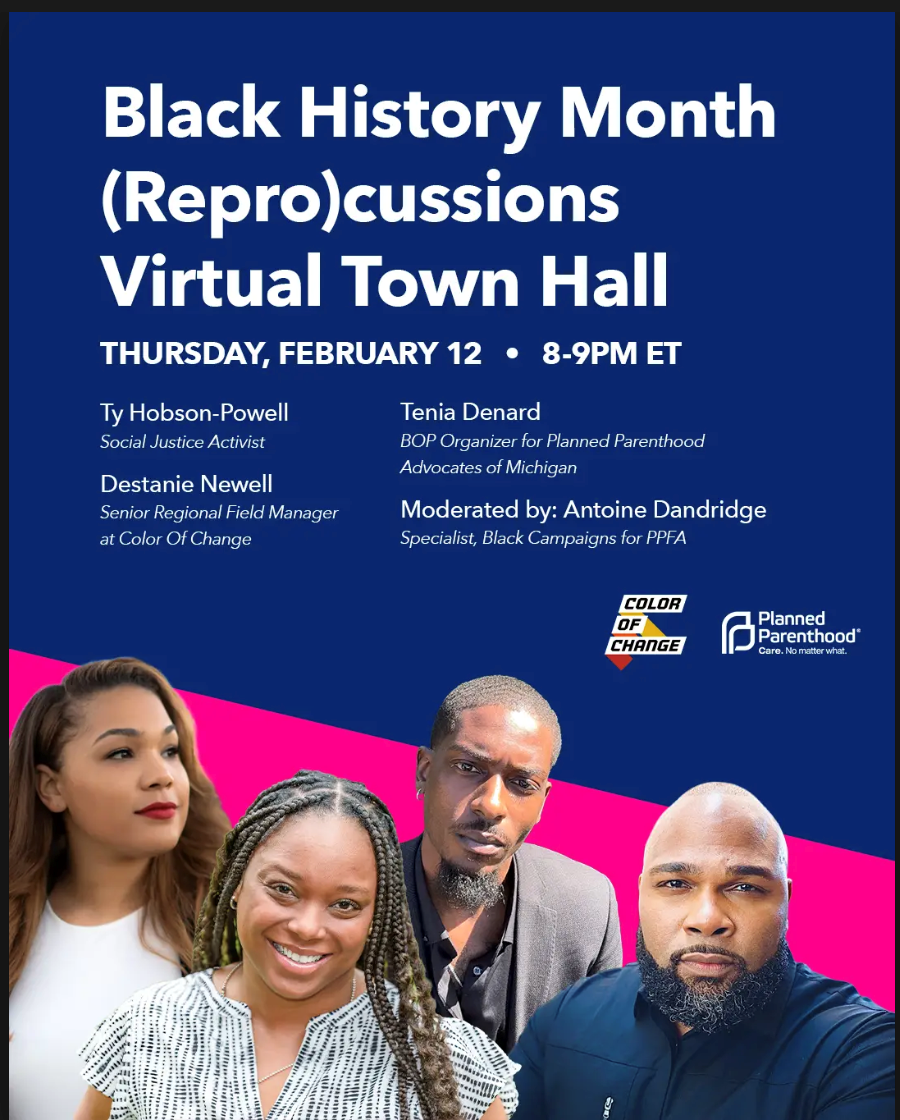 (Repro)cussions Virtual Town Hall w/Color of Change & Planned Parenthood