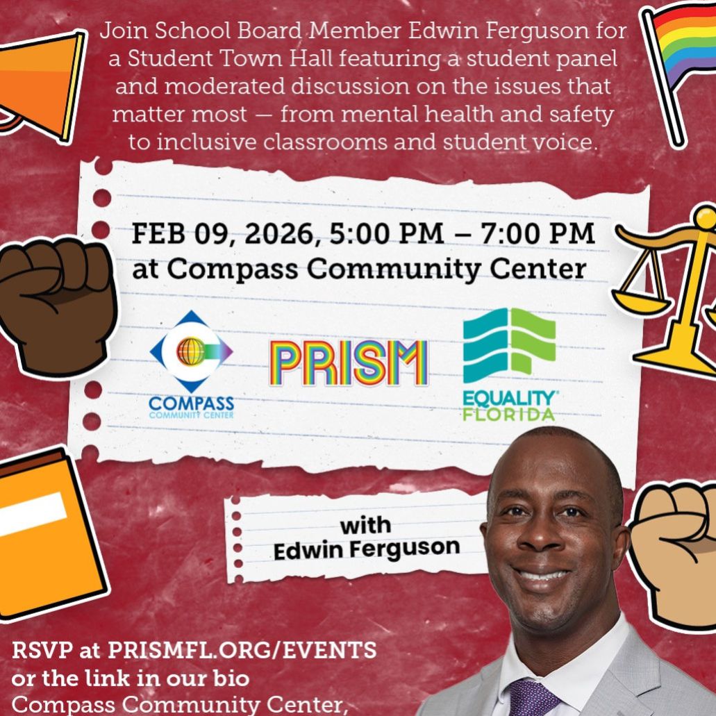 Student Town Hall with Edwin Ferguson w/PRISM Friday, Feb 09, 5:00 – 7:00PM EST Student Town Hall with Edwin Ferguson w/PRISM Friday, Feb 09, 5:00 – 7:00PM EST