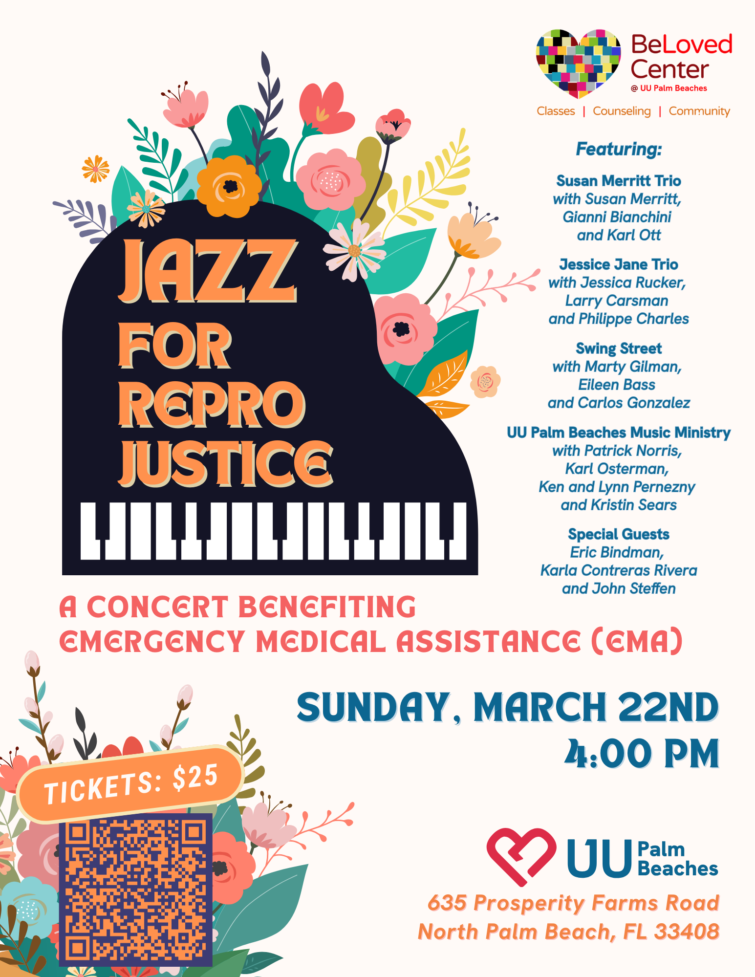 Jazz for Repro Justice w/First Unitarian Universalist Congregation of the Palm Beaches