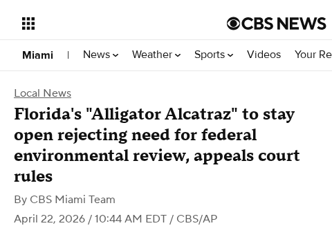 A screenshot of a CBS News article with the headline, 