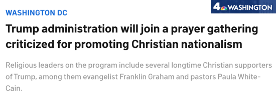A screenshot of an NBC Washington article with the headline, 