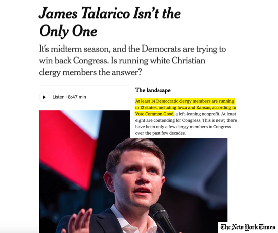 A screenshot of a NYT article with the headline, 