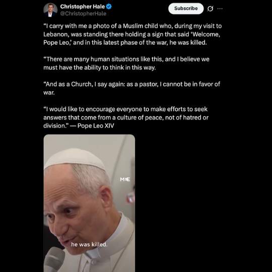 A screenshot of a Tweet by Christopher Hale that says, in part, 