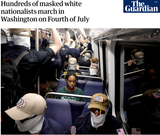 A screenshot of an article from The Guardian with the headline, 