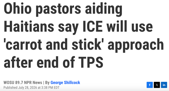 A screenshot of an article from NPR News with a headline that says, 