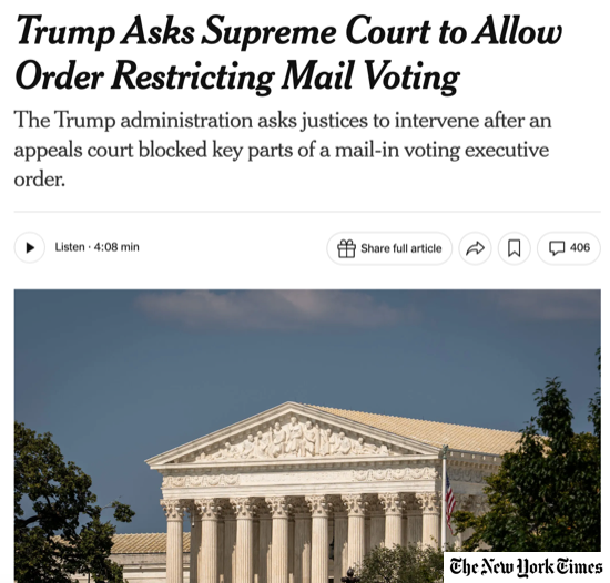A screenshot of a NYT article with the headline, 