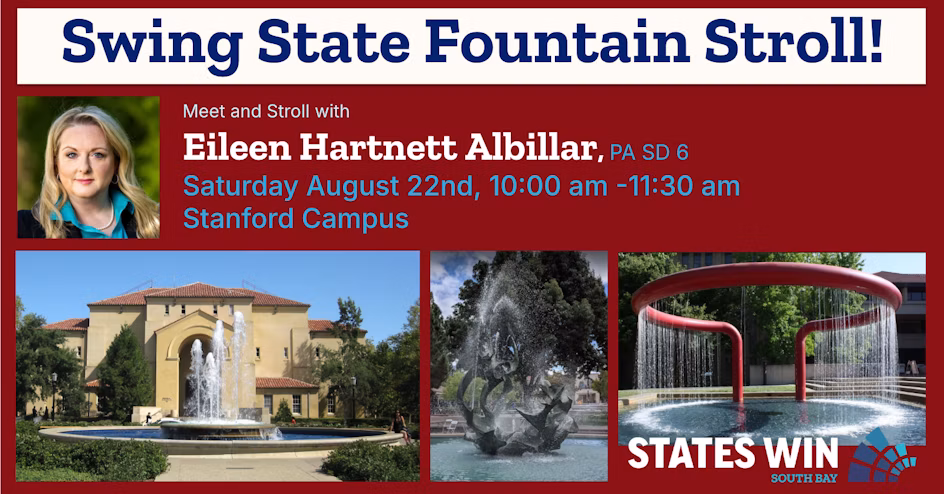Fountain Stroll with Eileen at Stanford