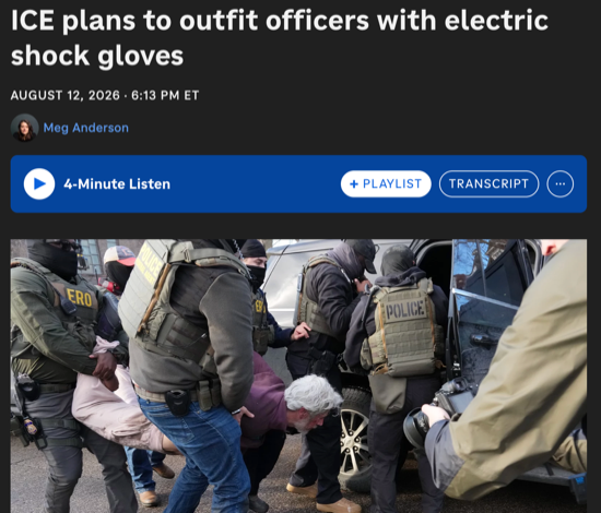 A screenshot of an NPR article with the headline, 