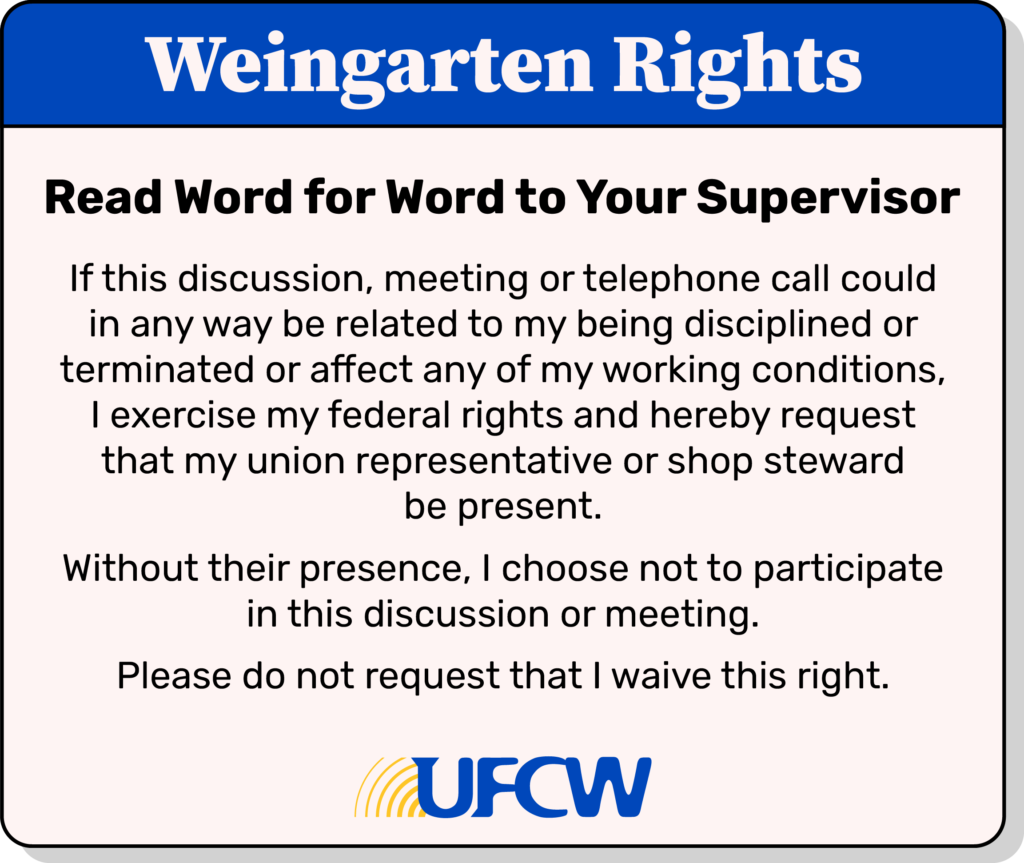 Know Your Weingarten Rights