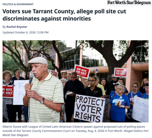 A screenshot of an article from Fort Worth Star-Telegram with the headline, 