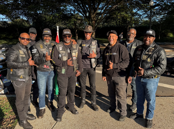 A photo of the bikers who will flank The Ride.