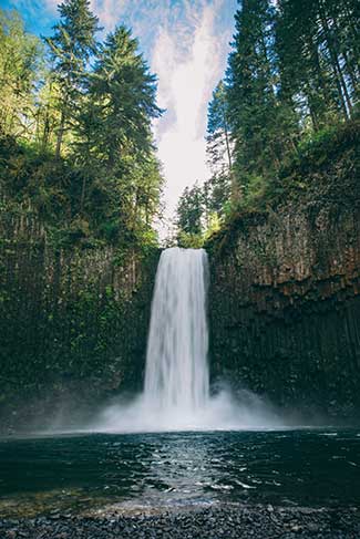 Waterfall in forest