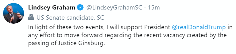 Lindsey Graham's Outrageous RBG Tweet