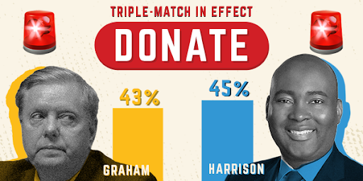 NEW POLL: Jaime Harrison 45% - Lindsey Graham 43%