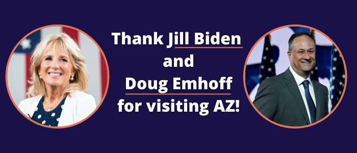 Thank Jill Biden and Doug Emhoff