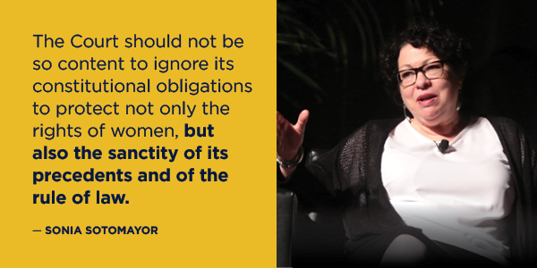 Sonya Sotomayor's Scathing dissent