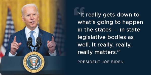 It really gets down to what’s going to happen in the states — in state legislative bodies as well. It really, really, really matters.
