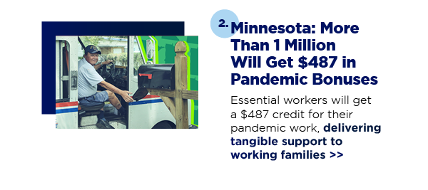 Minnesota: More Than 1 Million Will Get $487 in Pandemic Bonuses
