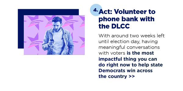 Act: Volunteer to phone bank with the DLCC