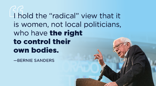 I hold the radical view that it is women, not local politicians, who have the right to control their own bodies