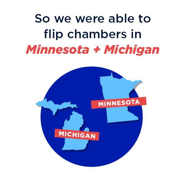 But we’re still fighting to keep this momentum going in special elections and recounts across the country