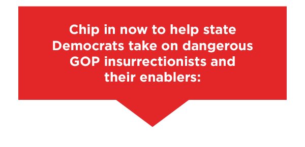 Chip in now to help state Democrats take on dangerous GOP insurrectionists and their enablers: