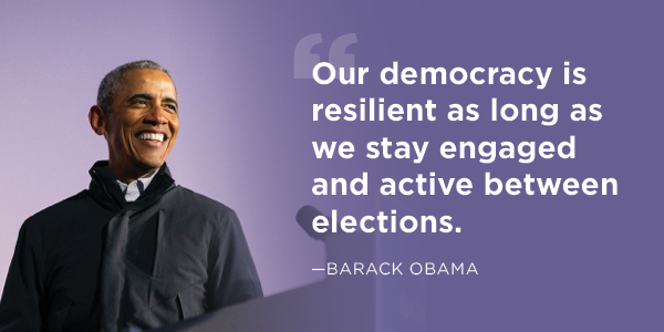 Our democracy is resilient as long as we stay engaged and active between elections.