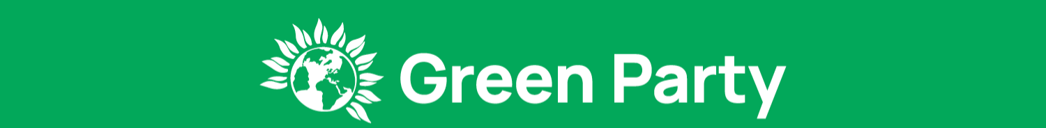 Green Party logo- world with petals
