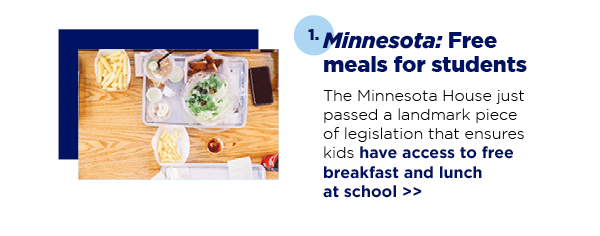 Minnesota: Free meals for students