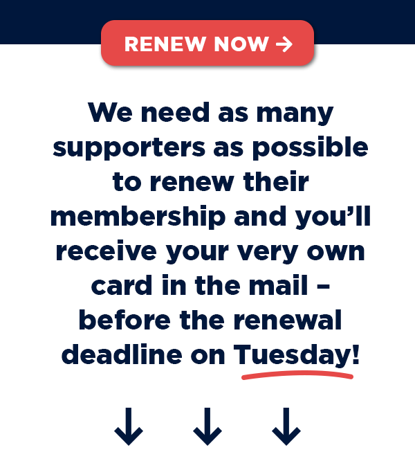 The 2023 membership deadline is FAST approaching, so donate $10 (and have your gift TRIPLE-MATCHED) to become an official 2023 DLCC Member: