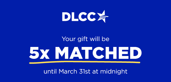 Your gift will be 5x MATCHED until midnight on March 31st!