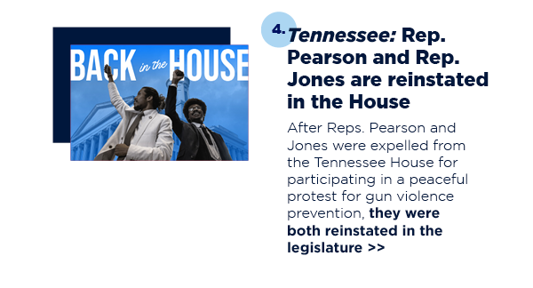 Tennessee: Rep. Pearson and Rep. Jones are reinstated in the House