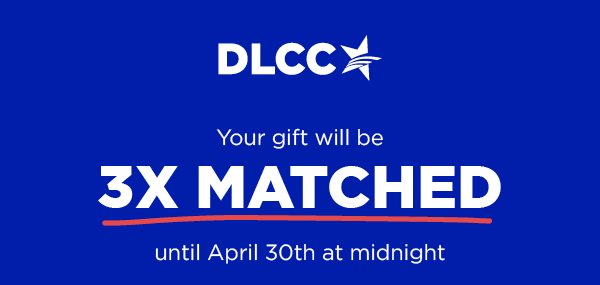 Your gift will be 3x MATCHED until midnight February 28