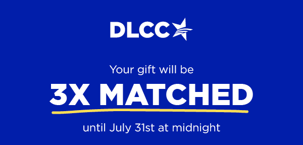 Your gift will be 3x MATCHED until midnight July 31st at midnight