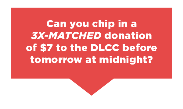 Can you chip in a THREE-TIMES MATCHED donation before tomorrow at midnight?