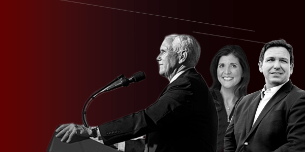 Ron DeSantis, Mike Pence, and Nikki Haley