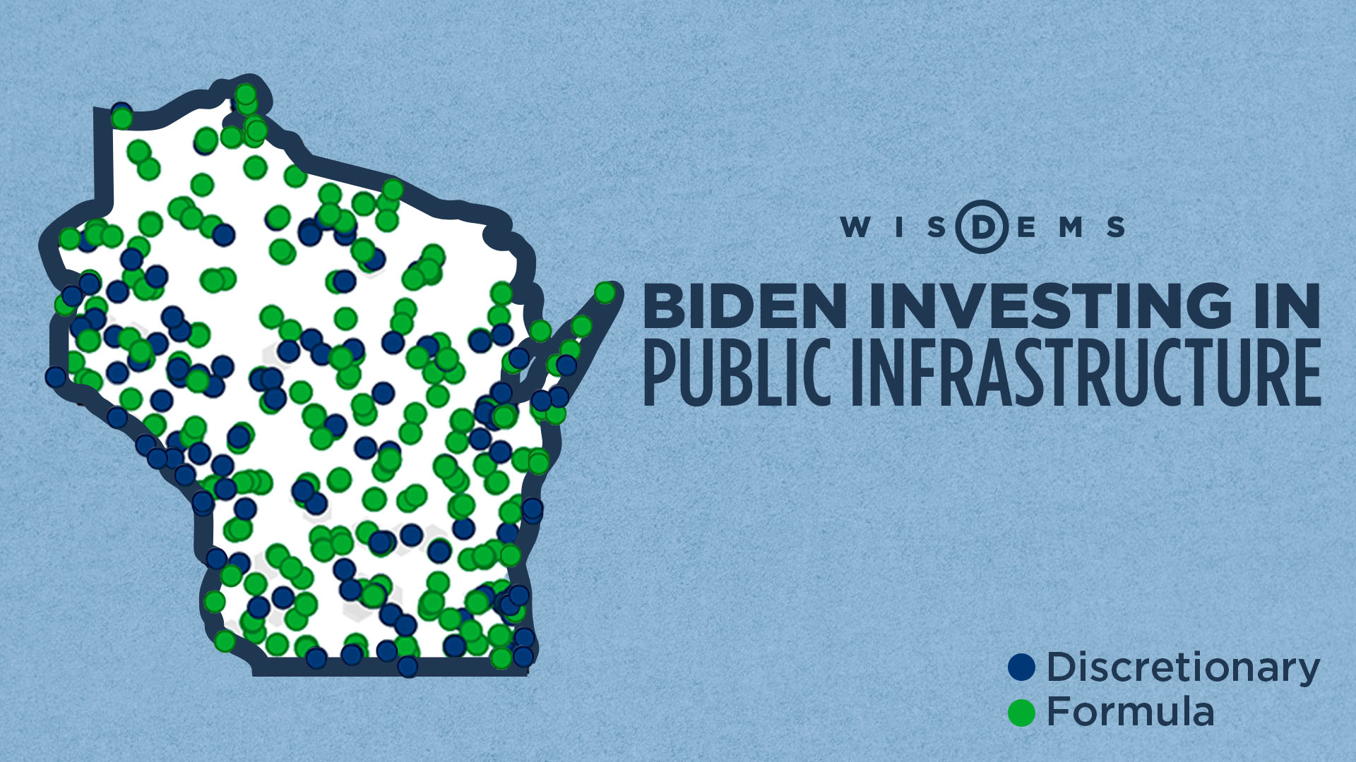 Biden Investing in Public Infrastructure; Map of Wisconsin Infrastructure Projects