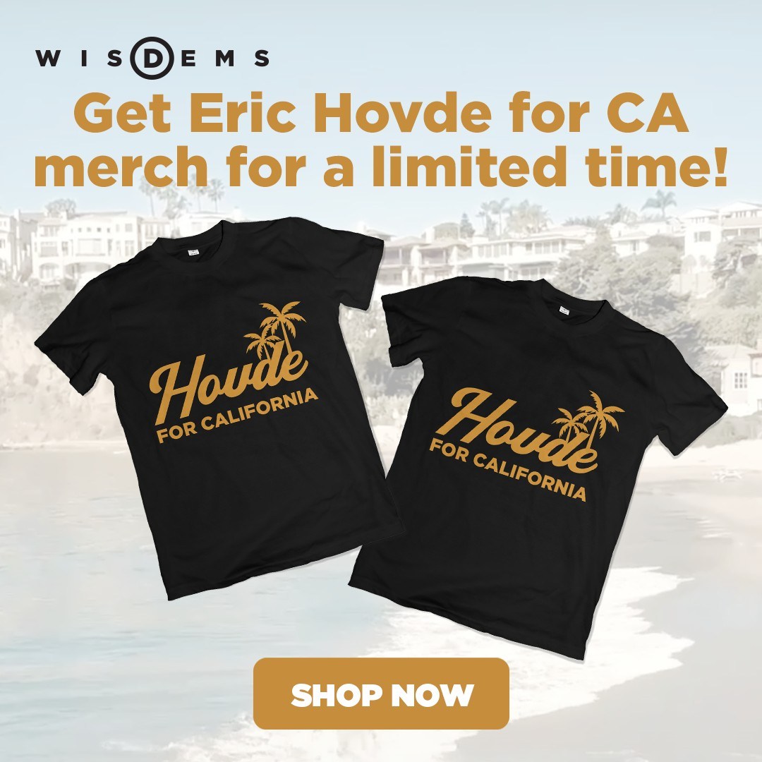 Get Eric Hovde for CA merch for a limited time! Shop Now