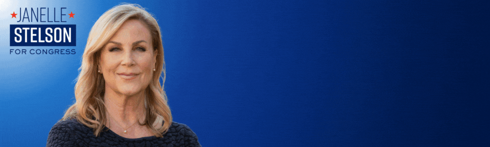 Janelle Stelson DCCC Red to Blue campaign graphic