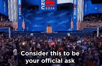Michelle Obama: Consider this to be your official ask