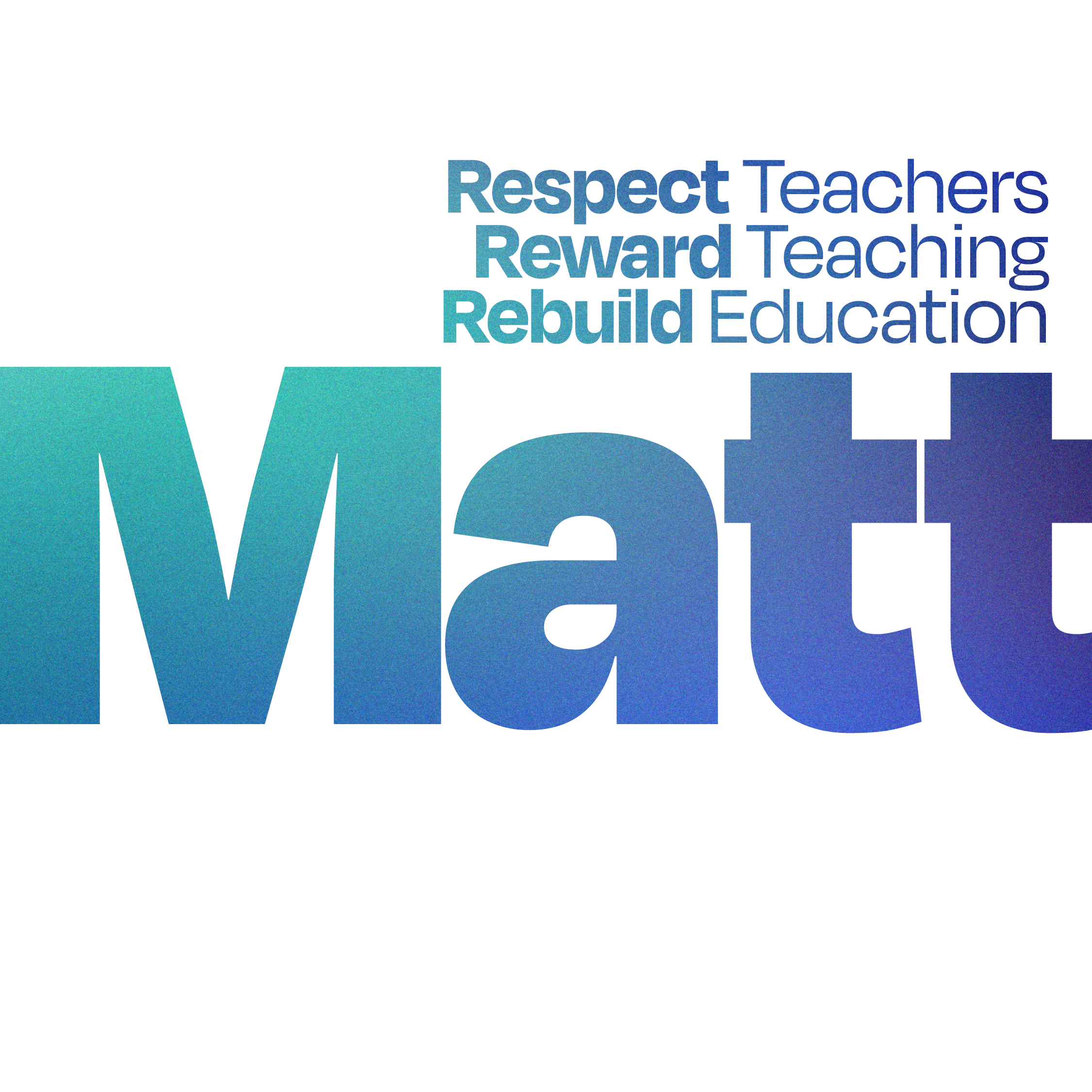 Matt Wrack: Respect teachers. Reward teaching. Rebuild education.