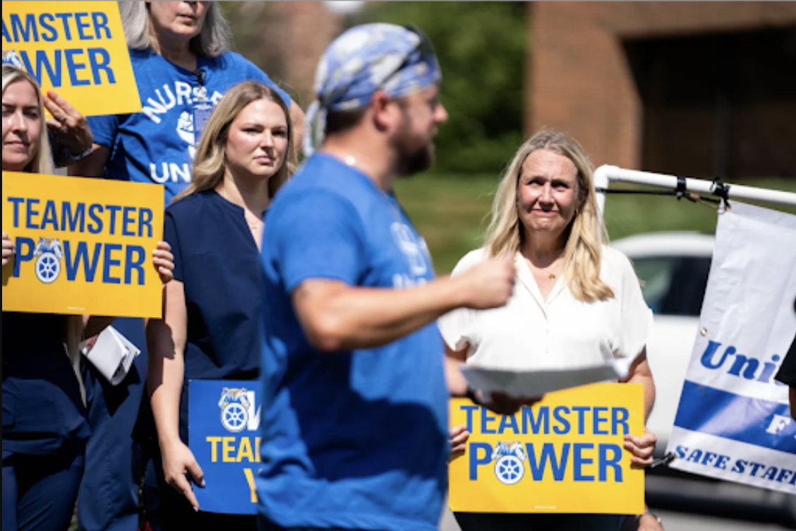 Jennifer Konfrst on the Picket Line