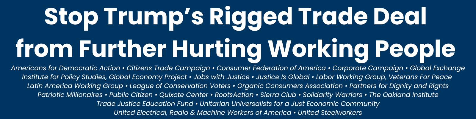 Trade Justice Education Fund