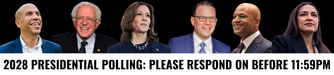 Booker, Sanders, Shapiro, Harris, Moore, Ocasio-Cortez - 2028 Presidential Polling: Please Respond Before 11:59PM