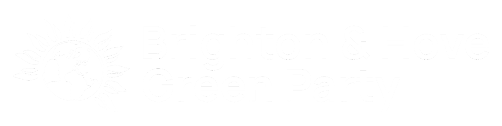 Brighton & Hove Green Party logo - world with petals